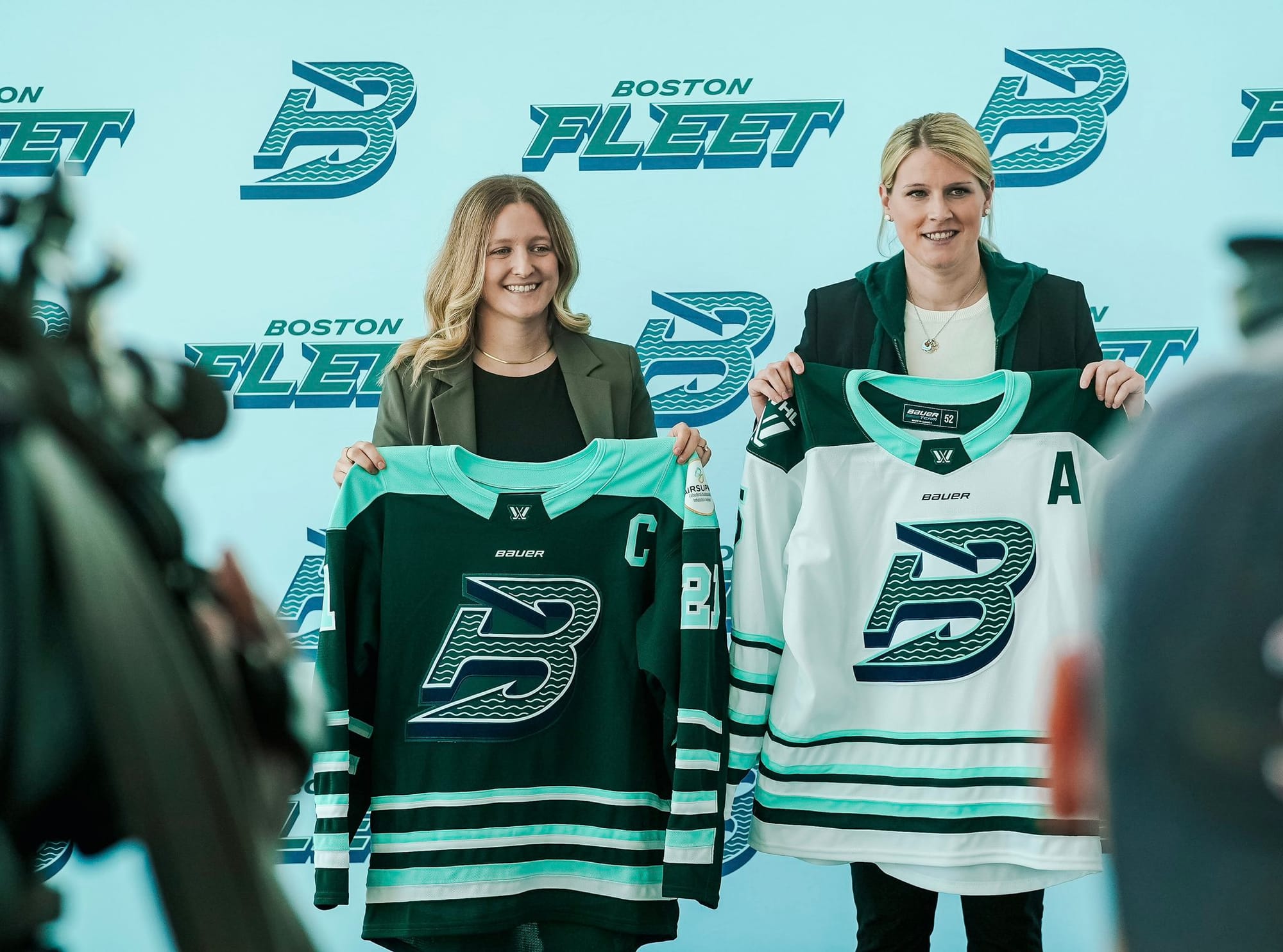 Danielle Marmer and Courtney Kessel show off new jerseys