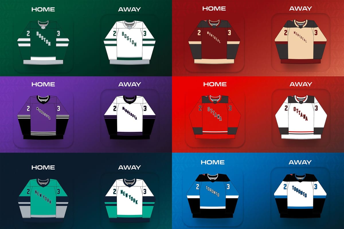 PWHL Jerseys, Worst to First