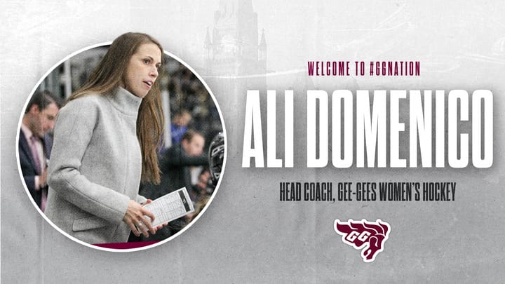  Welcome to #GGNation Ali Domenico, Head Coach, Gee-Gee's Women's Hockey