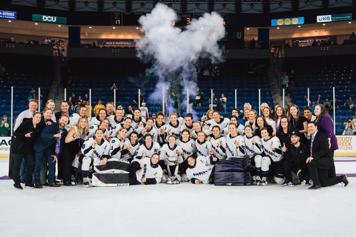 Minnesota celebrates winning the first Walter Cup Final