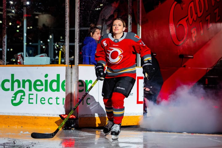 Savannah Harmon takes the ice in Ottawa