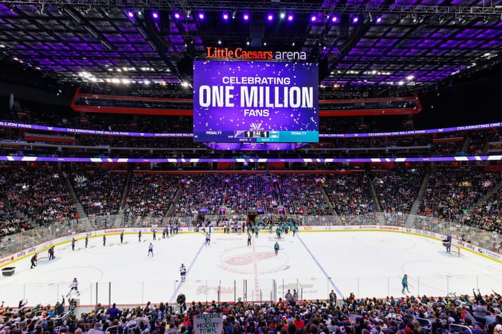 PWHL Celebrates One Millions Fans in Detroit, MI (Photo cred: PWHL)